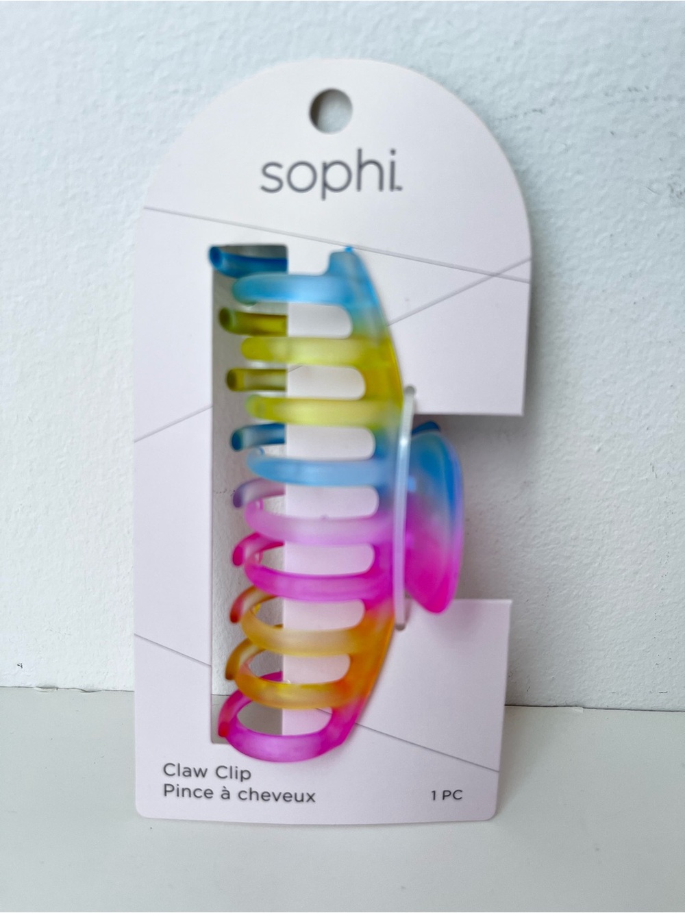 Hair Accessories Jaw Clip in Fun Rainbow Colors 4.5”